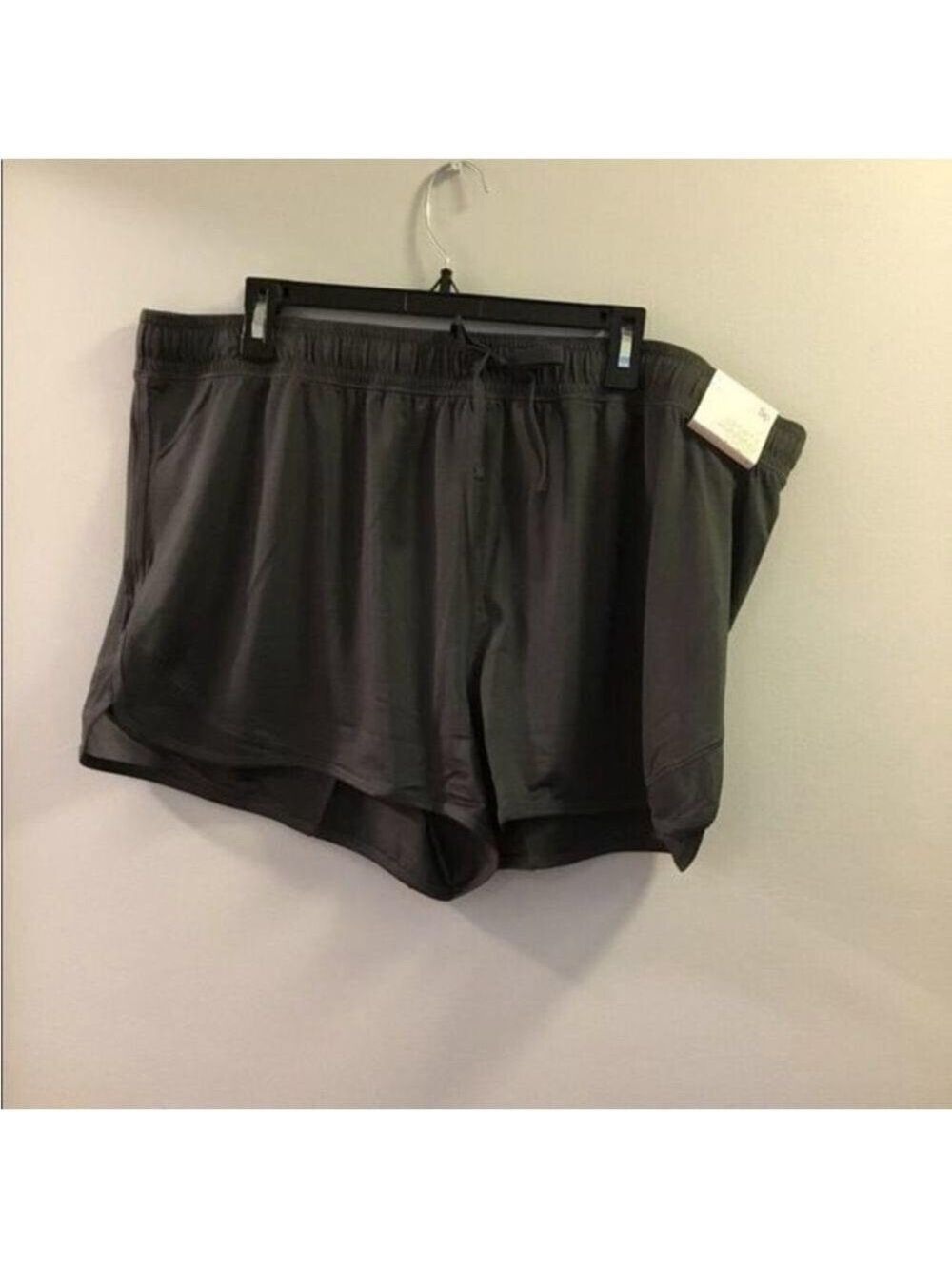 SO sporty running shorts Woman’s Juniors size 3X dark steel gray color